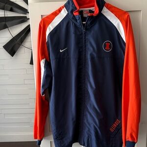Nike Men's Blue and Orange Windbreaker